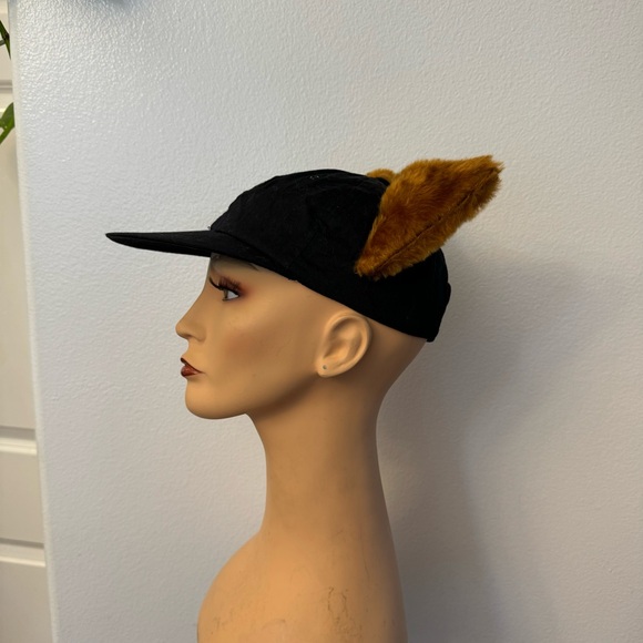 Vintage Arlin handmade Baseball Cap Cute with Fox Ears Unisex  Camping Cap - Picture 4 of 11